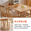 Aibiju solid wood dining table small apartment restaurant dining table solid wood color 120*70 single table