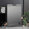 MeiLing 100L one-inverter household refrigeration, freezing, frost-reducing deep-freezer, forced freezing small freezer BC/BD-100DTCQ Star Silver 1L