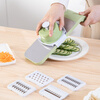 Anmai multifunctional vegetable cutter household potato grater 5 blades + hand guard kitchen radish grater S0998