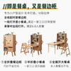 Xiao Mu Wu folding dining table and sideboard integrated folding dining table and chair combination household small apartment solid wood dining table single dining table