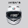 AGVK3 motorcycle helmet 3C certified versatile white daily commuting riding full-face helmet Jingdong best selling XL (59-61)