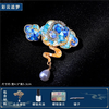 Feiling (fiyling) intangible cultural heritage handmade diy material package mother-of-pearl brooch hairpin material package hairpin shell fragments dot green mother's day diy mother-of-pearl brooch-pearl butterfly with material package