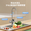 Jingdong Tokyo fresh water purifier household water purifier White Rhinoceros 1000G long-lasting RO reverse osmosis scale inhibitor-free mother and baby kitchen direct drinking machine purifier all-in-one