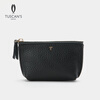 TUSCAN S Compact and Exquisite Clutch Litchi Pattern Genuine Leather Small Bag Women's Casual Versatile Times Group Black