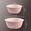 Zheji drain basin two-piece set of each size and color wash basin drain basket soft pink