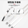 304 stainless steel cable tie self-locking metal cable tie room outdoor marine binding belt strong cable tie tensioner 4.6*200mm/10 pieces
