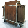 Wen Yijia Hotel Room Cleaning Trolley Stainless Steel Linen Cart Cleaning Car Room Cleaning Cart European Work Cart