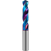 70-degree tungsten steel drill imported coated super-hard extended punching straight handle solid carbide twist drill titanium alloy 1.6mm blade length 20 total length 40