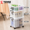 TENMA Tianma Toy Storage Box LUX Organizing Box 440S Plastic Transparent Under-Bed Storage Box Thickened Collection Box 1 Pack 30*44*16.5cm Transparent White
