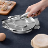 Jingyouyu's new dumpling skin pressing artifact household small bun dough machine dumpling press mold large stainless steel skin pressing artifact 3rd generation - natural color large (8-inch) dough