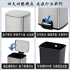 Hotel household stainless steel foot-operated trash can 234 classification hospital office living room kitchen peel box 50L blank no mark