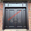 Meikejie villa entrance door, rural double-door zinc alloy imitation copper door, rural self-built house anti-theft entrance door, style 1, custom-made entrance door, customized to size