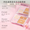 Wentang wt four-color concealer palette concealer to cover spots, facial acne marks, tear troughs, dark circles, unisex, two-pan set