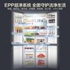 Haier refrigerator cross-door four-door 659 upgraded first-class energy efficiency dual-frequency air-cooled frost-free large-capacity household energy-saving refrigerator Boka Gray 25-year-old new product oxygen-blocking dry and wet storage + EPP purification system + WIFI intelligent control