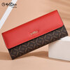 GOLDLION G+ Goldlion Wallet Women's Long 2025 New Fashion Clutch Handbag Wallet Women's Bag Small Bag Trend Red