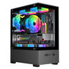 Jiuweihu sea view room column-free MINI computer case desktop double-sided glass side see-through/support MATX motherboard/120 water cooling T09 column-free MINI sea view room white + 5 white light fans
