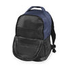 NAUTICA Multifunctional Laptop Backpack Waterproof Polyester Fiber Adjustable Shoulder Strap Navy Blue Black 18 inches