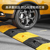 Baige Speed ​​Bump Rubber and Plastic Highway Slope Thickened and Weighted Buffer Strip Road Surface Ramp Car Speed Limit Ridge Yellow and Black Fonts 100*35*4 (Model) CW324634