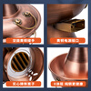 Longshun Copper Art Copper hot pot thickened copper electric carbon dual-purpose old Beijing copper hot pot mutton shabu-shabu waterproof plug-in copper hot pot 4-6 people clear soup pot thickened waterproof 32cm