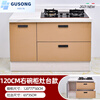 FANCYCHIC simple cabinet marble countertop cabinet slate kitchen cabinet stove cabinet rental home integrated kitchen cabinet customization 100cm flat-double door one size