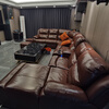 Xinchu Jiye home theater sofa first layer cowhide video room KTV electric function U-shaped corner leather sofa 5.4 meters 9 seats + 2 turns + coffee table imported first layer cowhide
