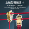 Huijun T-type break-free quick connection terminal wire connector high-power brass splitter parallel T1 one-to-two 1-6 square