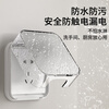 7M International Electrician Type 86 Sticky Switch Socket Universal Waterproof Box Bathroom Light Luxury Protective Cover Box Bathroom Plug Splashproof Box 86 Light Luxury Wave Pattern (White Transparent) None