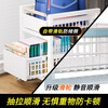 Xingao Shengtang school bag storage rack with wheels movable desk trolley book placement rack artifact book pearl white extra large + wheels three layers