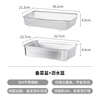 Shuangshan 304 stainless steel dish basin drain basket large single slot deep basin medium basin large square dish drain rack set vegetable preparation basin + drain basket