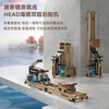 Hyde rowing machine home fitness water and electricity double resistance folding rowing machine aerobic fitness equipment rubber wood 7CWR655 upgraded dark version 7C special