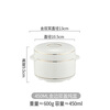 Pupan Chubby Stew Cup Ceramic Waterproof Stew Cup Steamed Egg Stew Pot with Lid Double Lid Soup Cup Household Bird's Nest Size Liner Steaming Cup Phnom Penh Stew Cup 450ml Free Spoon (Suitable for Children