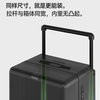 DTA wide trolley suitcase for men and women large-capacity trolley case new thickened password travel leather box black 28 inches