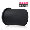 Bendi anti-slip ring trash can black plastic trash basket home kitchen bathroom office thickened paper basket artifact black 11L