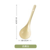 National style ceramic soup spoon with short handle, large spoon, household soup spoon, large soup spoon, porridge spoon, exquisite and high-end, high temperature firing, creamy yellow