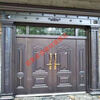 Meikejie villa door rural double door zinc alloy self-built house entrance door four-open double door luxury imitation copper door style one