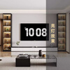 Qinkai custom wine cabinet TV cabinet side cabinet vertical cabinet glass door living room storage storage cabinet display bookcase narrow cabinet A 6 layers gray 40*40*220