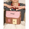 Tagi. Smart Little House Cosmetic Bag Waterproof Leather Portable Large Capacity Toiletries Bag New Year’s Gift-Berry Hazelnut