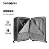 Samsonite high-value suitcase, sturdy, durable, large-capacity, fashionable suitcase, trolley suitcase, suitcase DX4, dark gray 20 inches