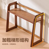 Eleven-dimensional cup storage rack desktop double-layer water cup holder tea set teacup kettle organizer bar coffee corner shelf brown 40cm long