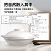 Kangshu Clay Pot Household White Shallow Pot Dry-cooked Uncoated Gas Can Use High Temperature Resistant Claypot Rice Special Clay Pot Stew Pot Kangshu Yunxi White Shallow Pot Suitable for 3-5 People 2600ml