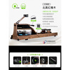 MOKFITNESSMOK Mok rowing machine water-magnetic dual-resistance household smart folding water-resistance rowing machine magnetic resistance M30 (red oak model) flagship model