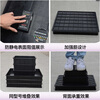 Thickened anti-static parts box plastic turnover box electronic component box black pallet square plate rectangular material box black 04 (303*208*85mm)