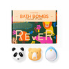 REVER turn bath bomb bath ball bath ball essential oil bubble bath ball gift for girls animal gift box 3 pieces