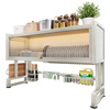 Shuaishi (shuaishi) kitchen sink storage rack drain rack dishwasher rack sink storage rack above the sink white 75 long