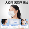 Zhende disposable medical surgical masks individually packaged one bag breathable dust-proof haze allergy blue 100 pieces