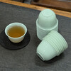 Disposable tea cup 60ML jade imitation jade high-end small Chinese tea cup thickened anti-scalding travel portable jade cup 50 pieces a pack