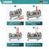 Phoenix - 3209549 push-in terminal block, one in and two out, connecting piece 2 positions FBS 2-5