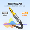 Shanze 3.5mm to 6.5mm male-to-male audio cable, mobile phone laptop audio box connection cable, 6.35 power amplifier mixer electric guitar conversion cable 1 meter YPZ-10
