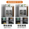 Wen Yijia 304 stainless steel sideboard kitchen cupboard home restaurant multi-functional storage cabinet storage cabinet mobile 0.7 meters wide two drawers tempered 201 2-3 doors