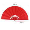 Extreme space folding fan Kung Fu fan martial arts performance dance fan birthday gift Chinese style one-foot red Tai Chi fan